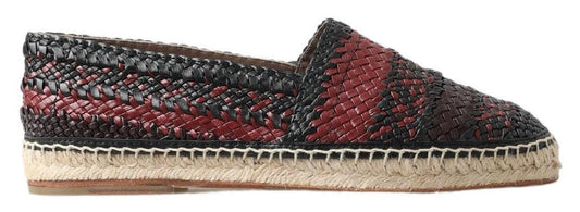 Dolce & Gabbana Elegant Woven Leather Espadrilles - PER.FASHION
