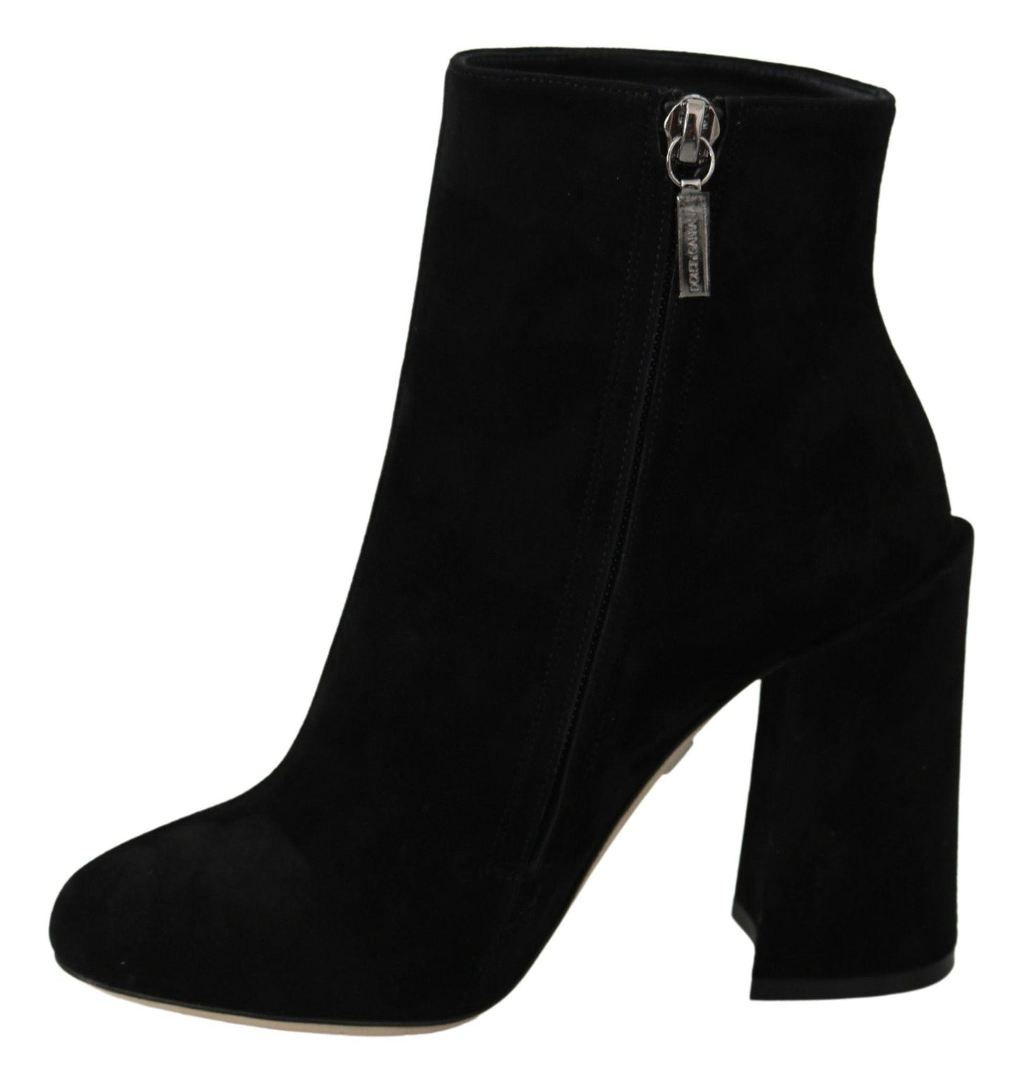Dolce & Gabbana Embroidered Ankle Boots in Lambskin Suede - PER.FASHION