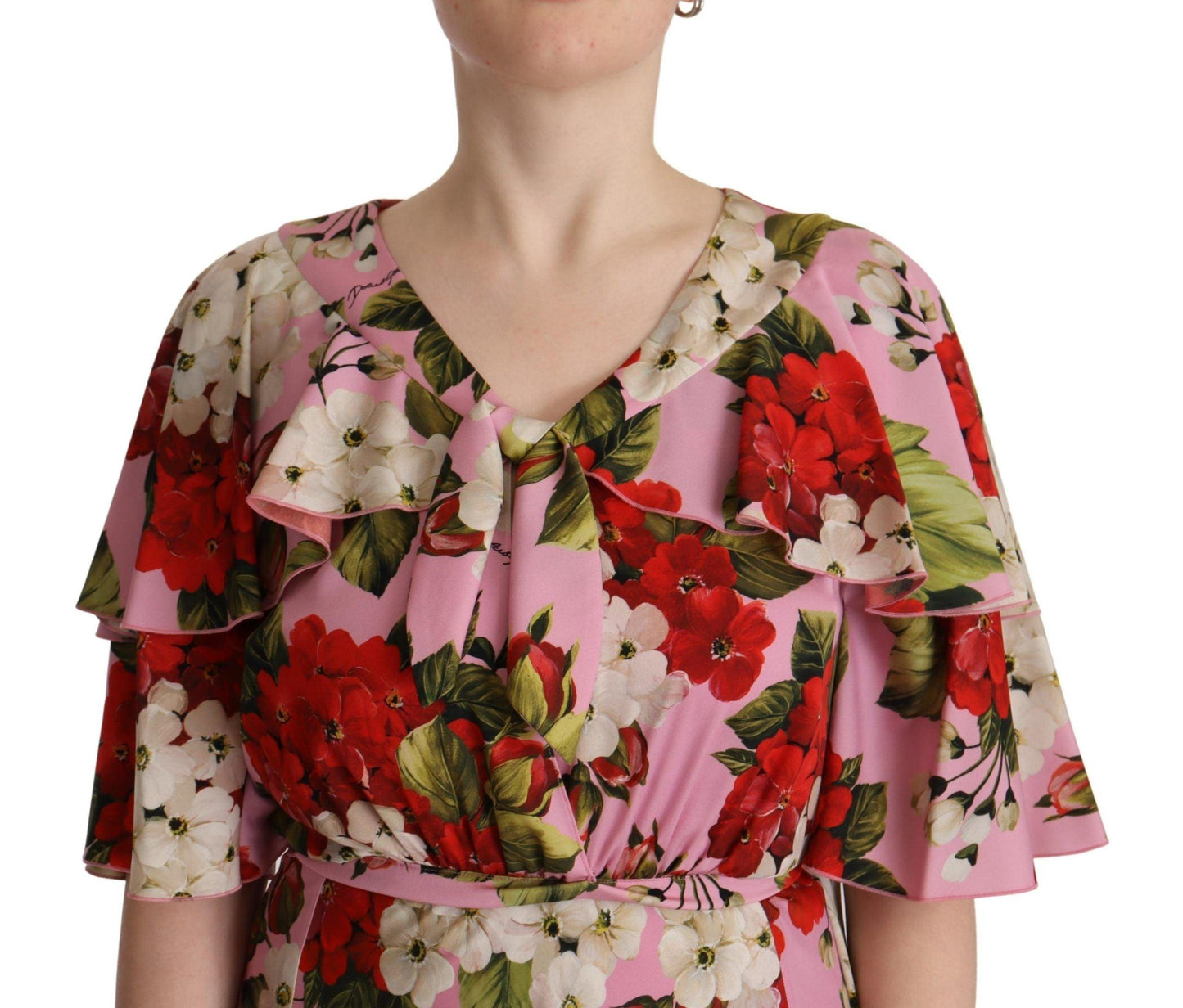 Dolce & Gabbana Enchanting Floral Silk Maxi Dress - PER.FASHION