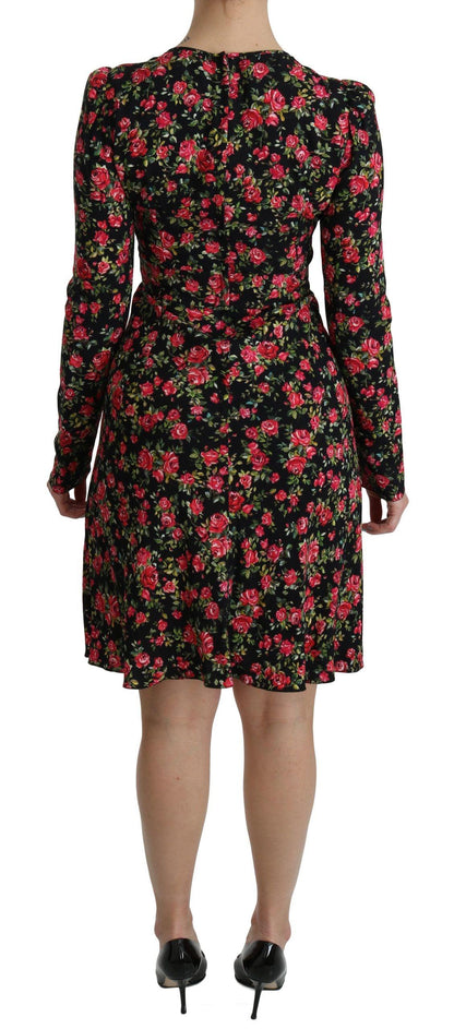 Dolce & Gabbana Floral A-Line Viscose Knee Length Dress - PER.FASHION
