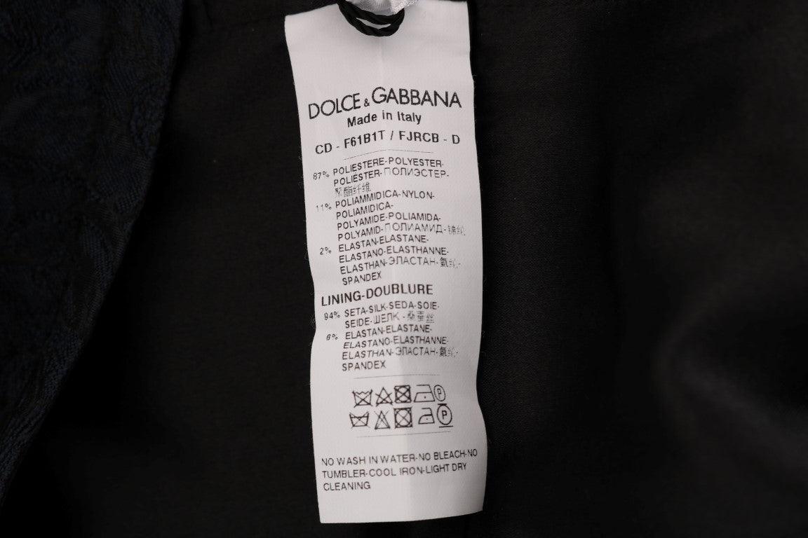 Dolce & Gabbana Floral Brocade Mini Flare Dress - PER.FASHION