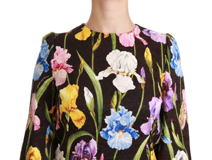 Dolce & Gabbana Floral Brocade Shift Mini Dress - PER.FASHION