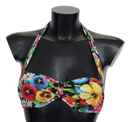 Dolce & Gabbana Floral Elegance High-End Bikini Top - PER.FASHION