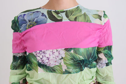 Dolce & Gabbana Floral Sheath Bodycon Silk Dress - PER.FASHION