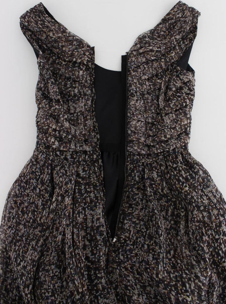 Dolce & Gabbana Glamorous Sequined Silk Full-Length Dress - PER.FASHION