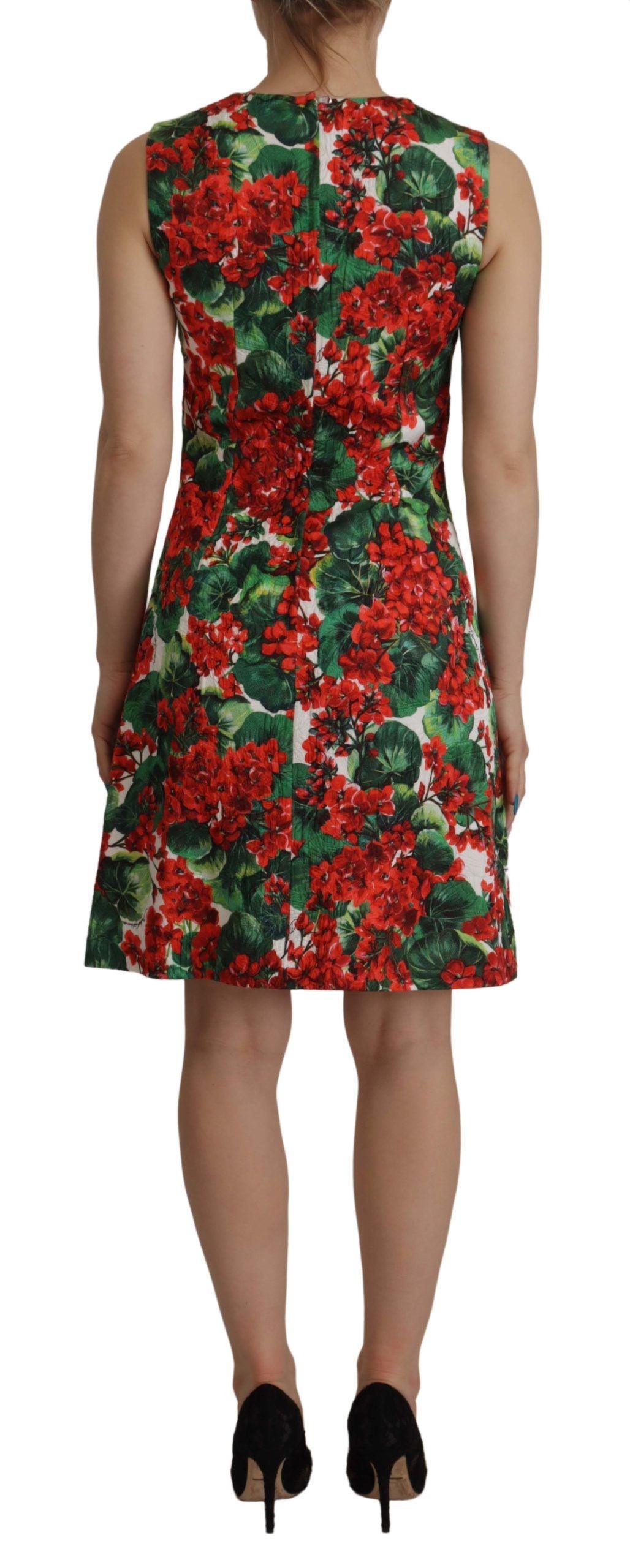 Dolce & Gabbana Multicolor Floral A-Line Dress - PER.FASHION