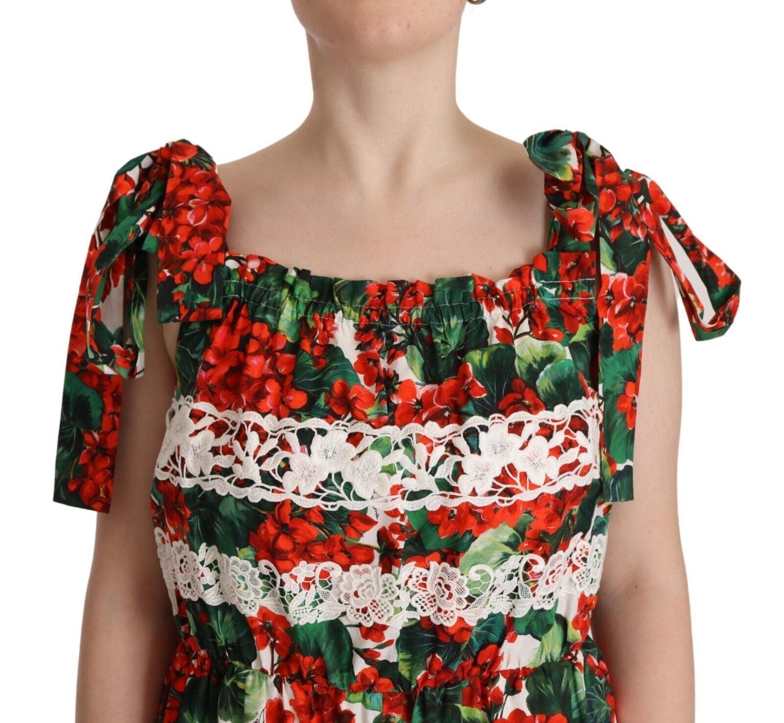 Dolce & Gabbana Multicolor Floral Maxi Dress - PER.FASHION