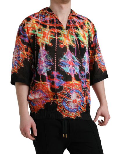 Dolce & Gabbana Multicolor Luminarie Print Cotton T-shirt - PER.FASHION