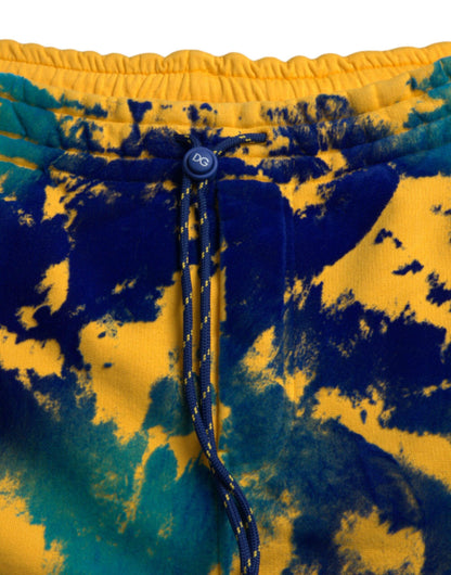 Dolce & Gabbana Multicolor Tie Dye Cotton Jogger Men Sweatpants Pants - PER.FASHION