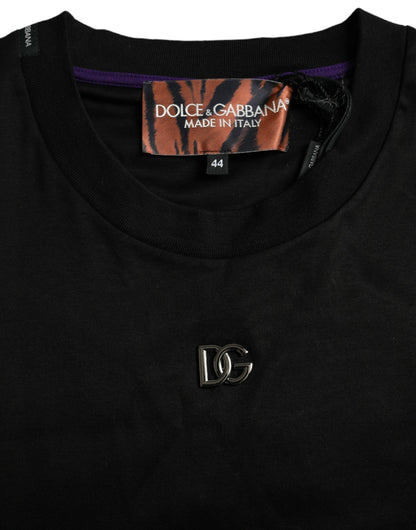 Dolce & Gabbana Multicolor Tiger Print Cotton Short Sleeves T-shirt - PER.FASHION