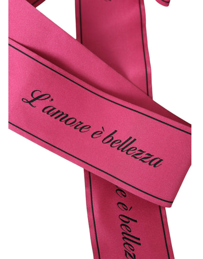 Dolce & Gabbana Pink L'Amore E'Bellezza Waist Belt - PER.FASHION