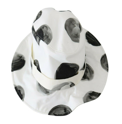 Dolce & Gabbana Polka Dot Cotton Bucket Hat - White & Black - PER.FASHION
