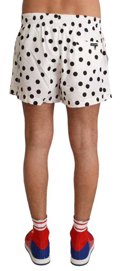 Dolce & Gabbana Polka Dotted Men's Swim Shorts - PER.FASHION
