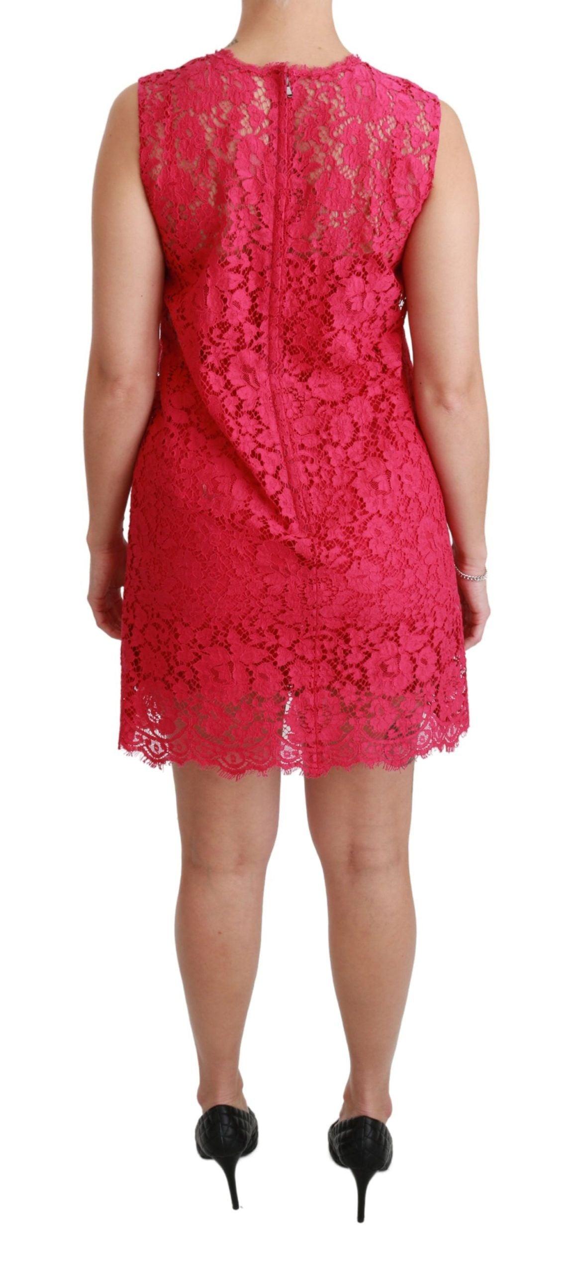 Dolce & Gabbana Shocking Pink Mini Bodycon Dress - PER.FASHION