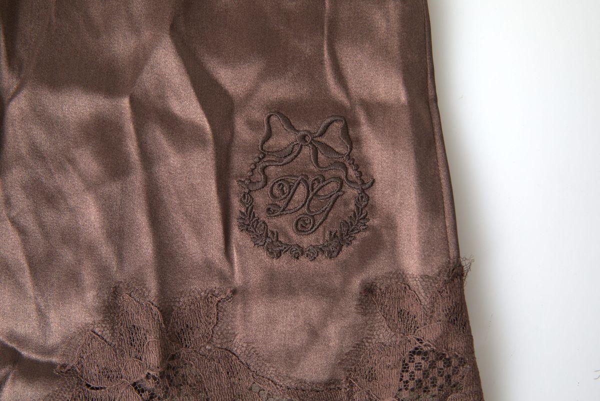 Dolce & Gabbana Silk Blend Camisole Top in Brown - PER.FASHION