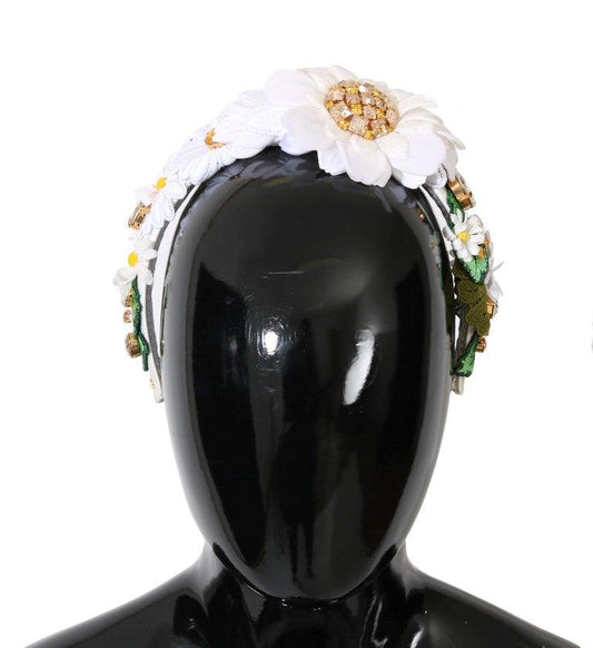 Dolce & Gabbana Sunflower Crystal Embellished Headband - PER.FASHION