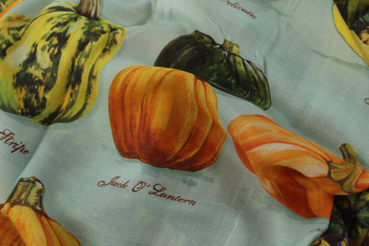 Dolce & Gabbana Vegetable Print Silk Blend Scarf - PER.FASHION