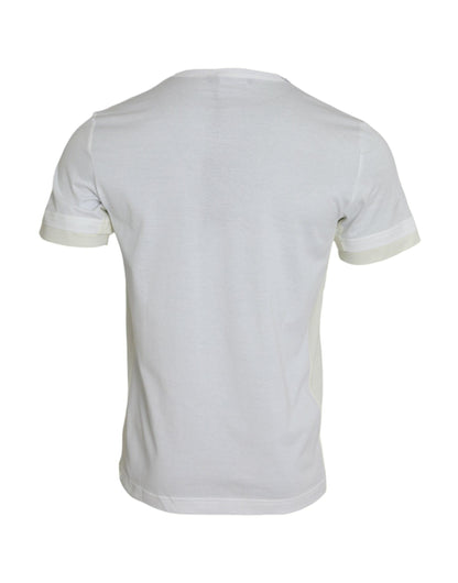 Dolce & Gabbana White Cotton Pocket Short Sleeves T-shirt - PER.FASHION