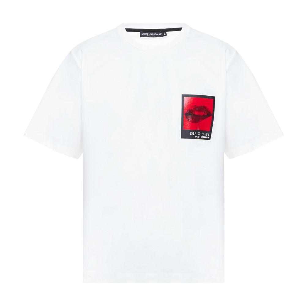 Dolce & Gabbana White Cotton T-Shirt - PER.FASHION