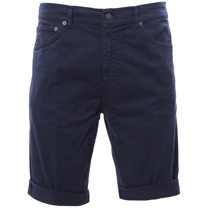 Dondup Chic Dark Blue Stretch Cotton Shorts - PER.FASHION