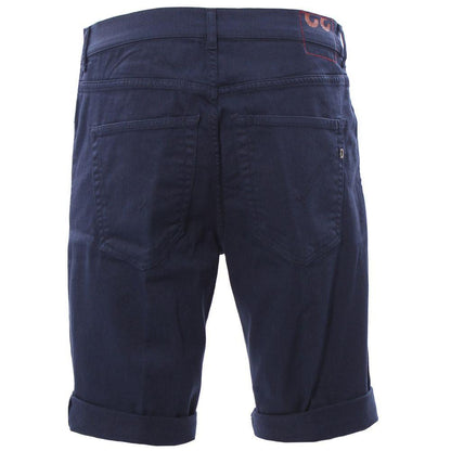 Dondup Chic Dark Blue Stretch Cotton Shorts - PER.FASHION