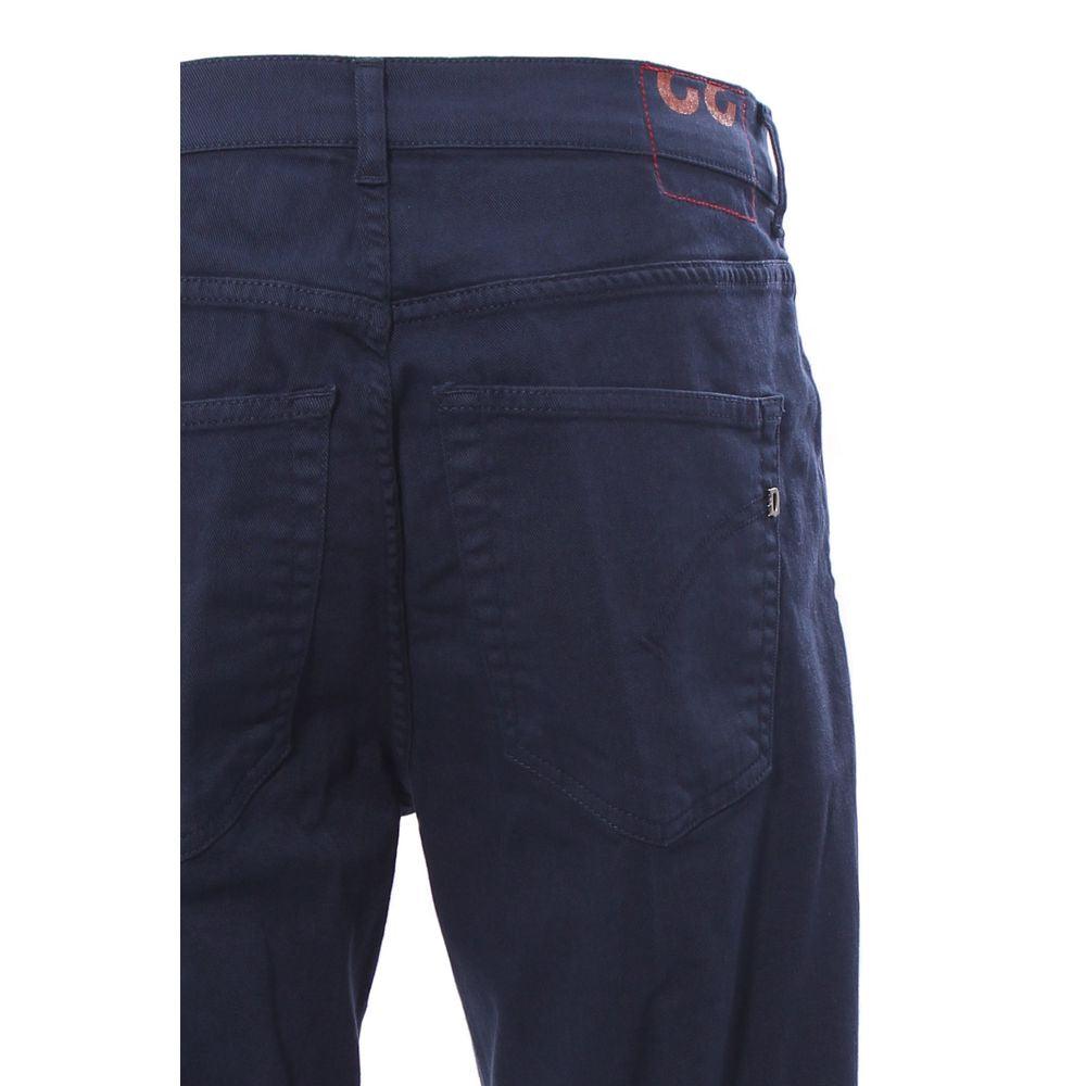 Dondup Chic Dark Blue Stretch Cotton Shorts - PER.FASHION