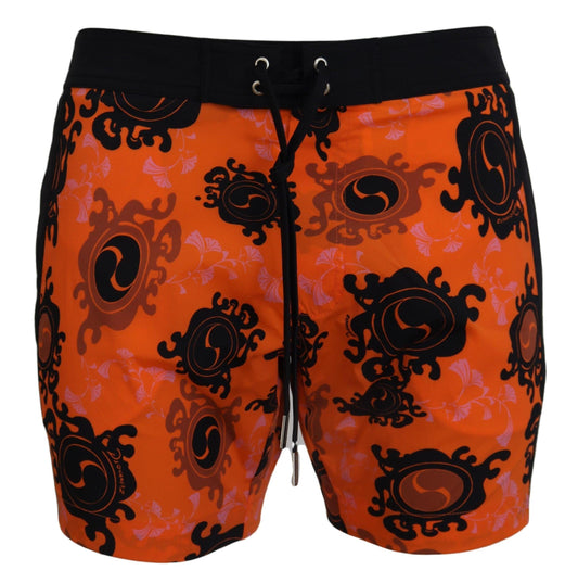 Dsquared² Chic Orange Swim Shorts Boxer for Men - PER.FASHION