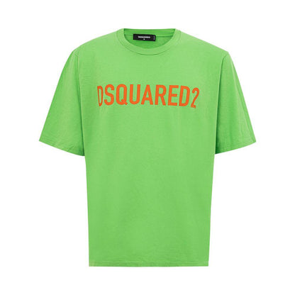 Dsquared² Electric Green Cotton Tee for Men - PER.FASHION