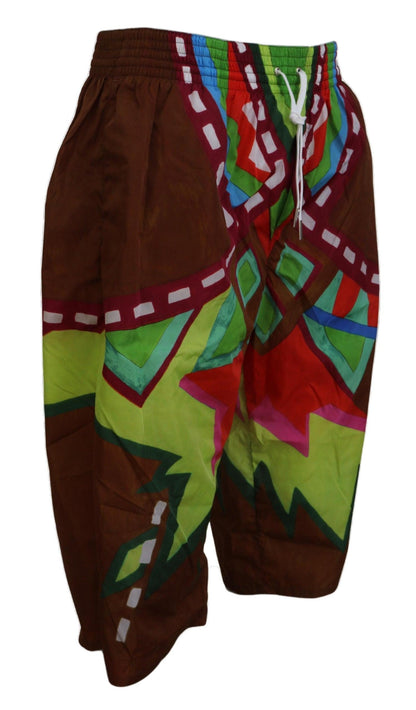 Dsquared² Exclusive Multicolor Printed Swim Shorts - PER.FASHION