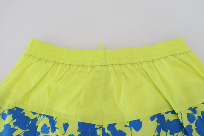 Dsquared² Exquisite Blue Green Swim Shorts Boxer - PER.FASHION