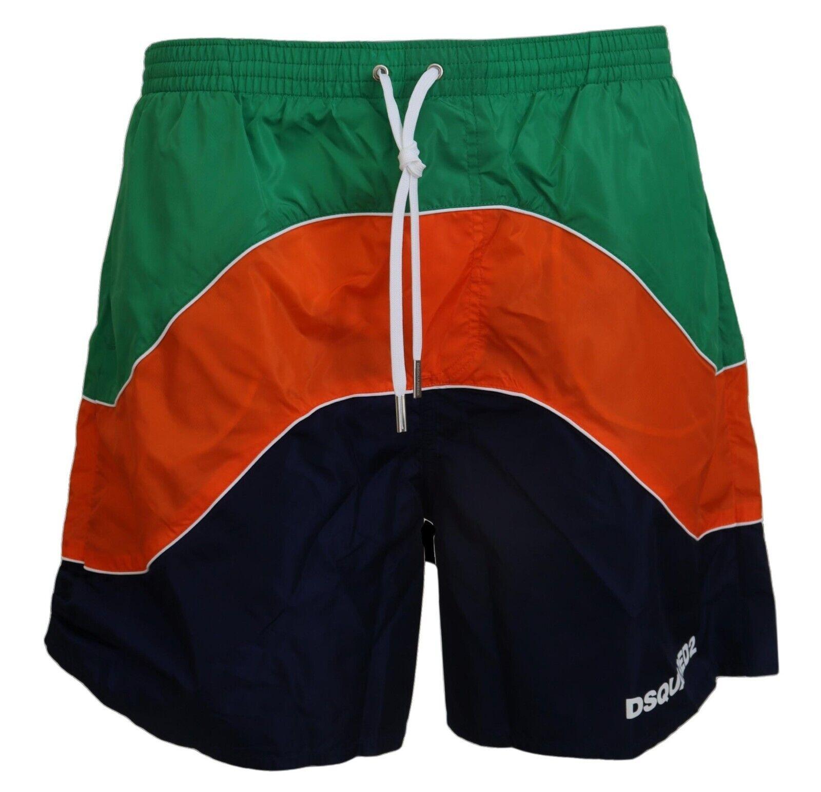 Dsquared² Multicolor Printed Swimshorts Boxer - PER.FASHION