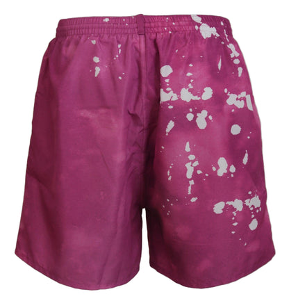 Dsquared² Pink Tie Dye Swim Shorts Boxer - PER.FASHION