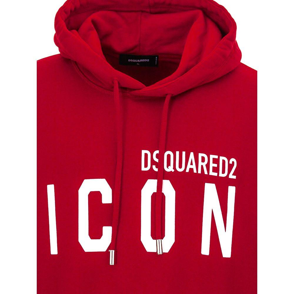 Dsquared² Red Cotton Sweater - PER.FASHION
