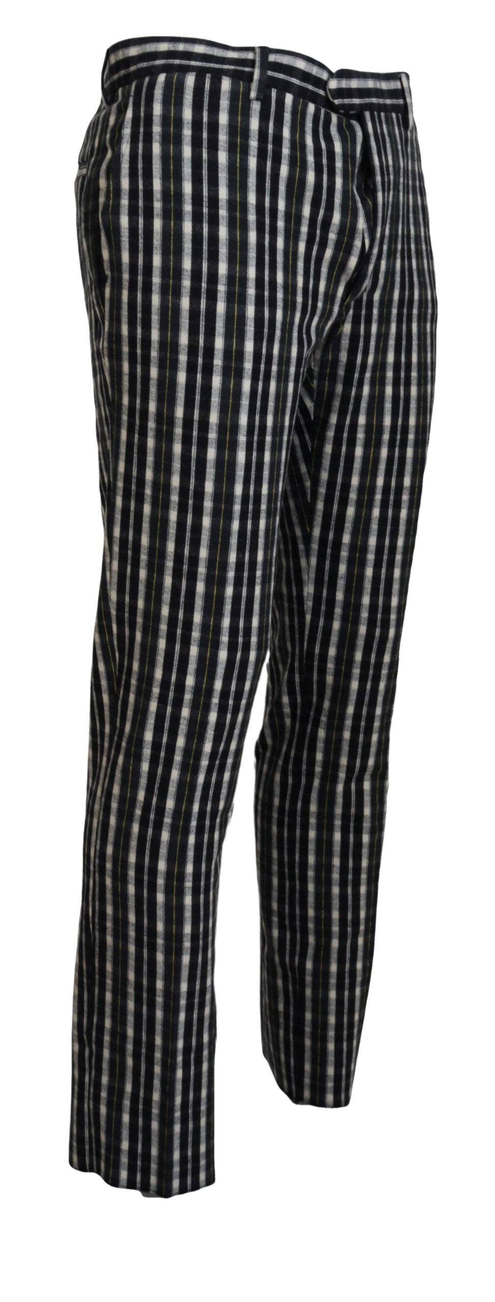 Elegant Black and White BENCIVENGA Pants - PER.FASHION