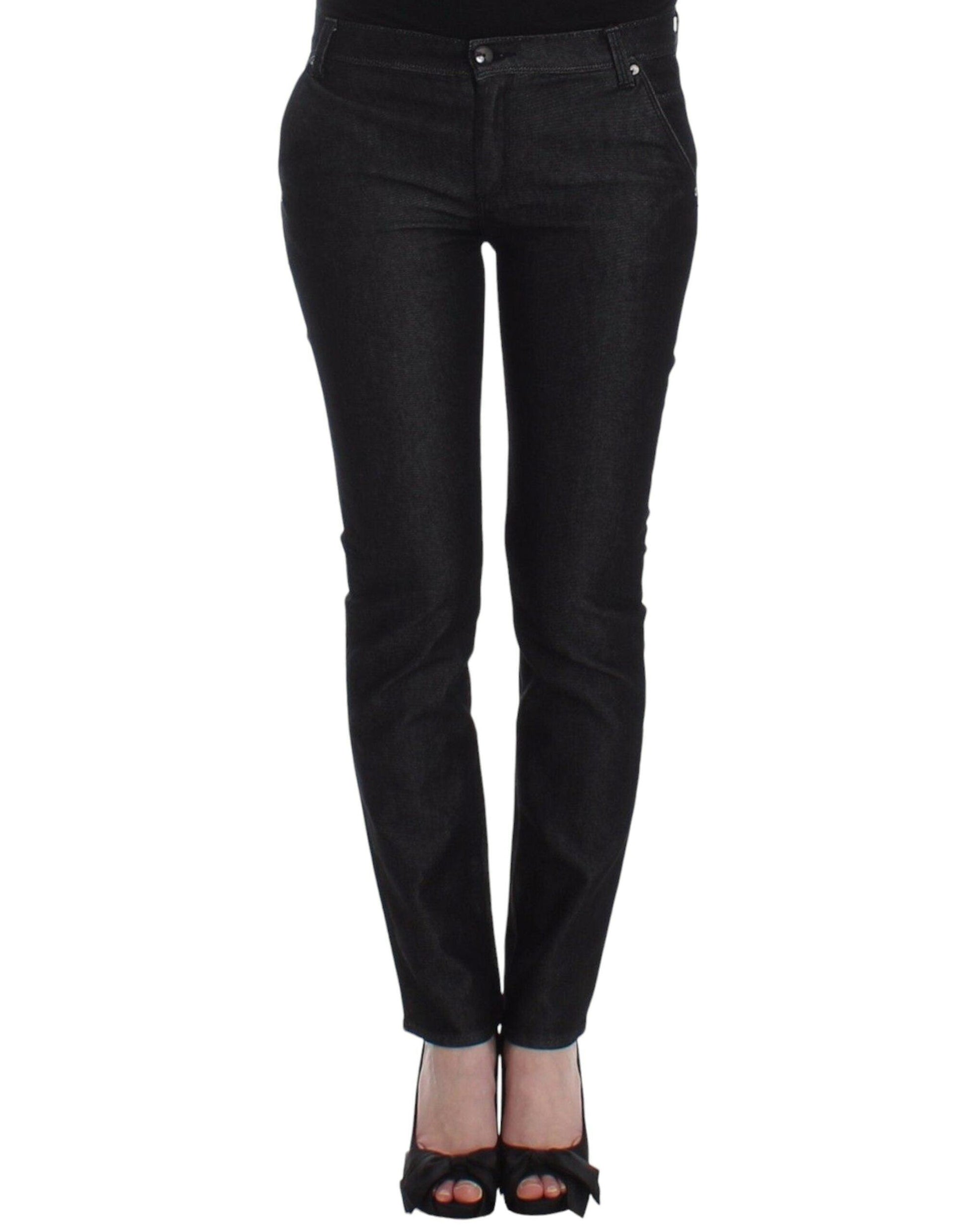 Ermanno Scervino Chic Black Skinny Jeans - Elegant & Slim Fit - PER.FASHION