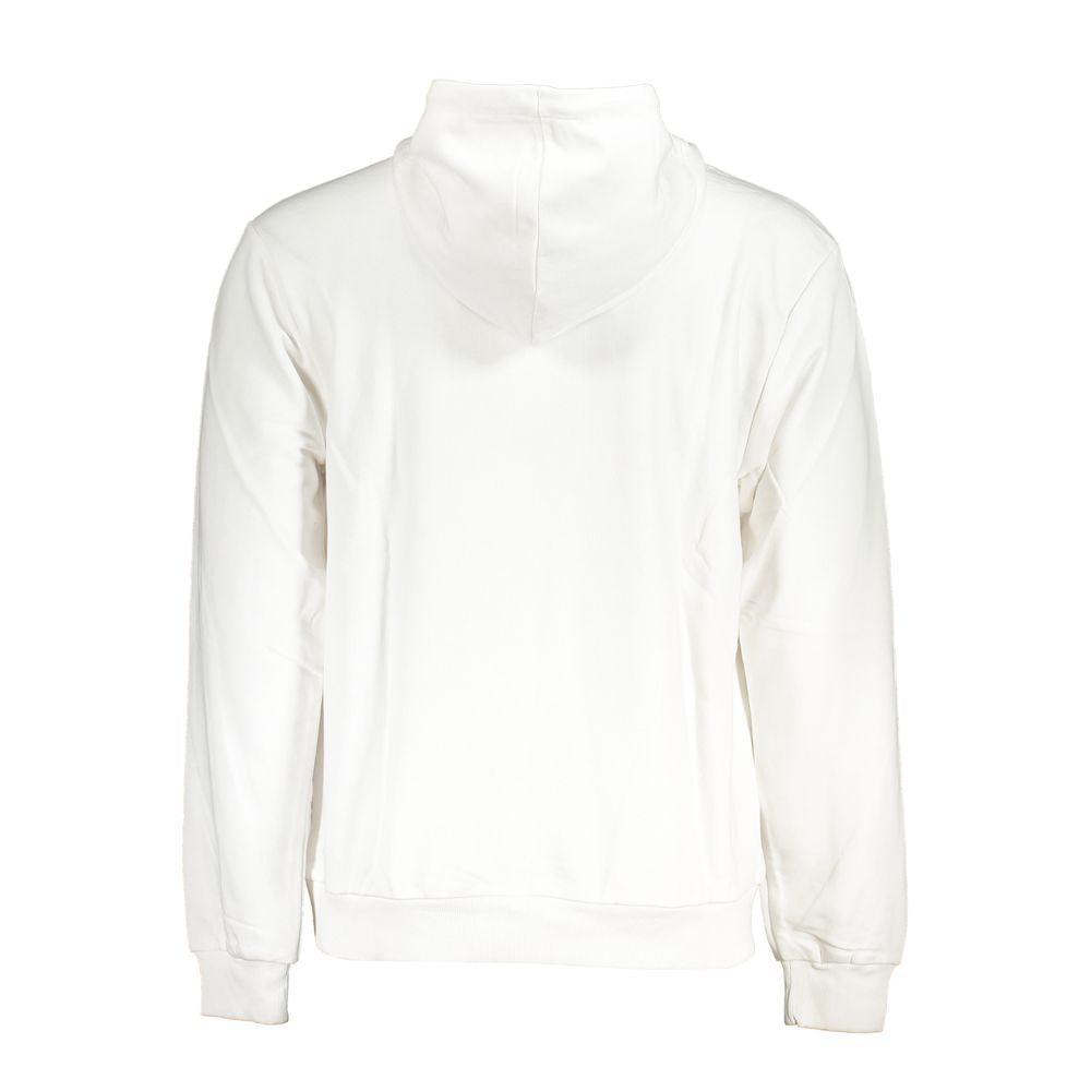 Fila Chic White Cotton Blend Hooded Sweater - PER.FASHION
