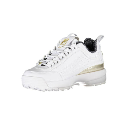Fila Exquisite White Lace-Up Sneakers - PER.FASHION