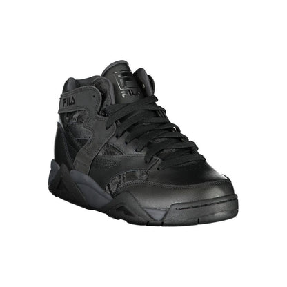 Fila High-Top Sports Sneakers with Contrast Details - PER.FASHION