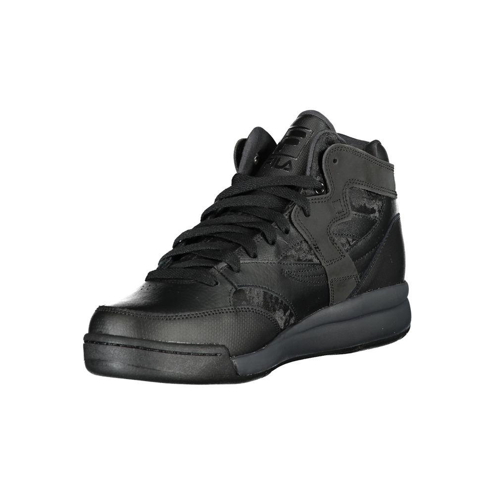 Fila High-Top Sports Sneakers with Contrast Details - PER.FASHION