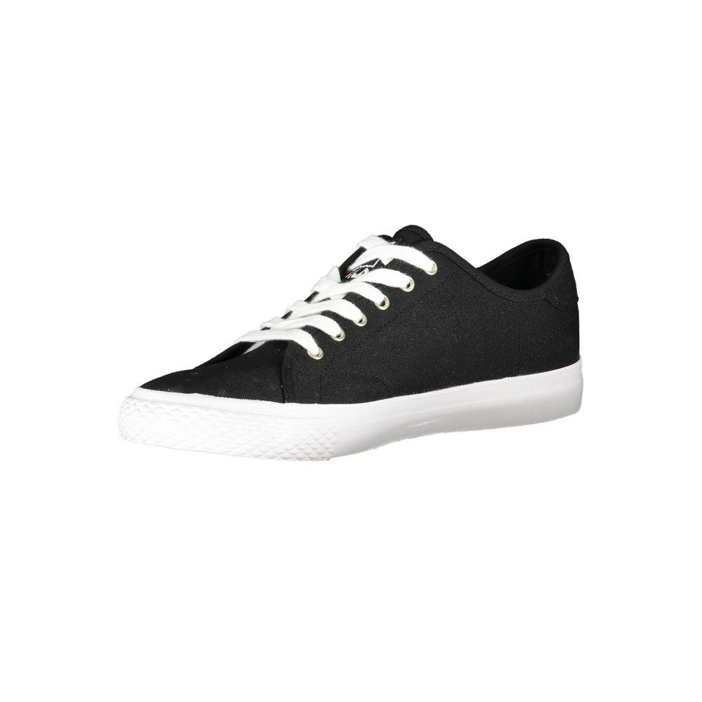 Fila Sleek Black Laced Sports Sneakers - PER.FASHION