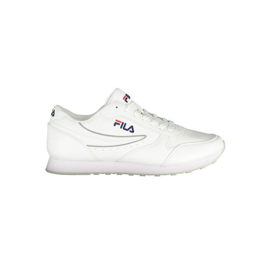 Fila Pristine White Sports Sneakers with Contrast Accents - PER.FASHION