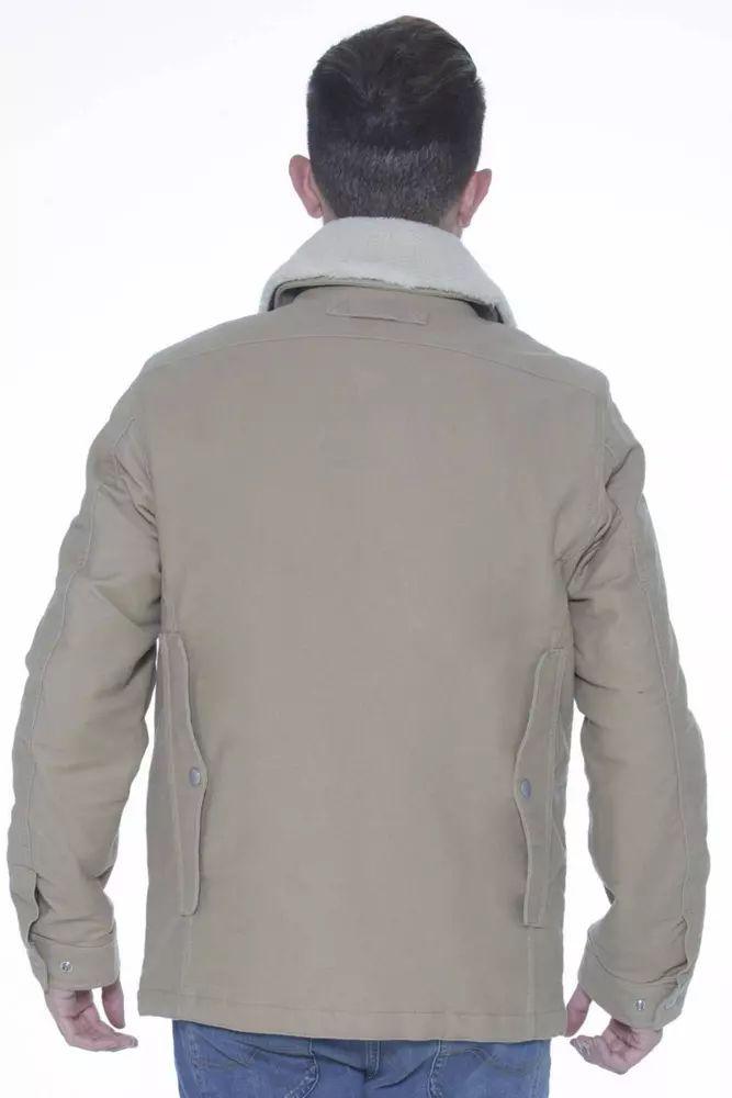 Gant Beige Long-Sleeve Cotton Jacket with Pockets - PER.FASHION
