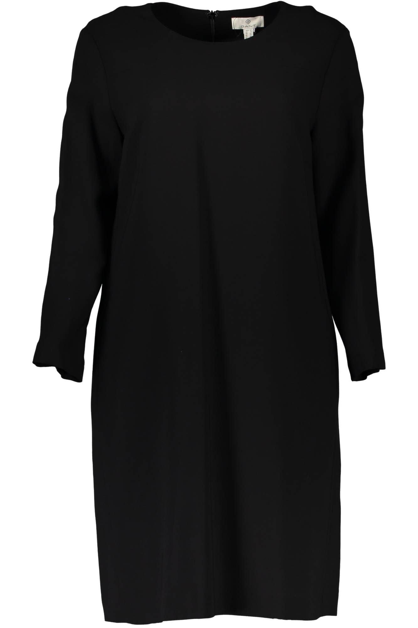 Gant Chic Black Short Dress with Long Sleeves - PER.FASHION