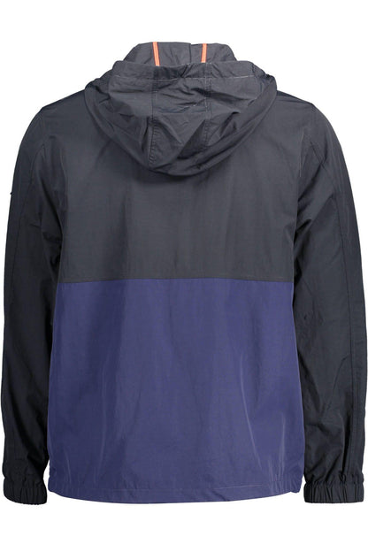 Gant Chic Blue Hooded Sports Jacket with Contrast Details - PER.FASHION