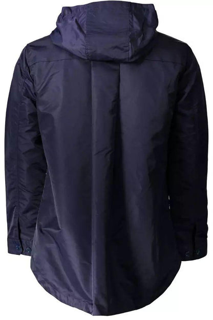 Gant Chic Blue Nylon Jacket with Hood - PER.FASHION