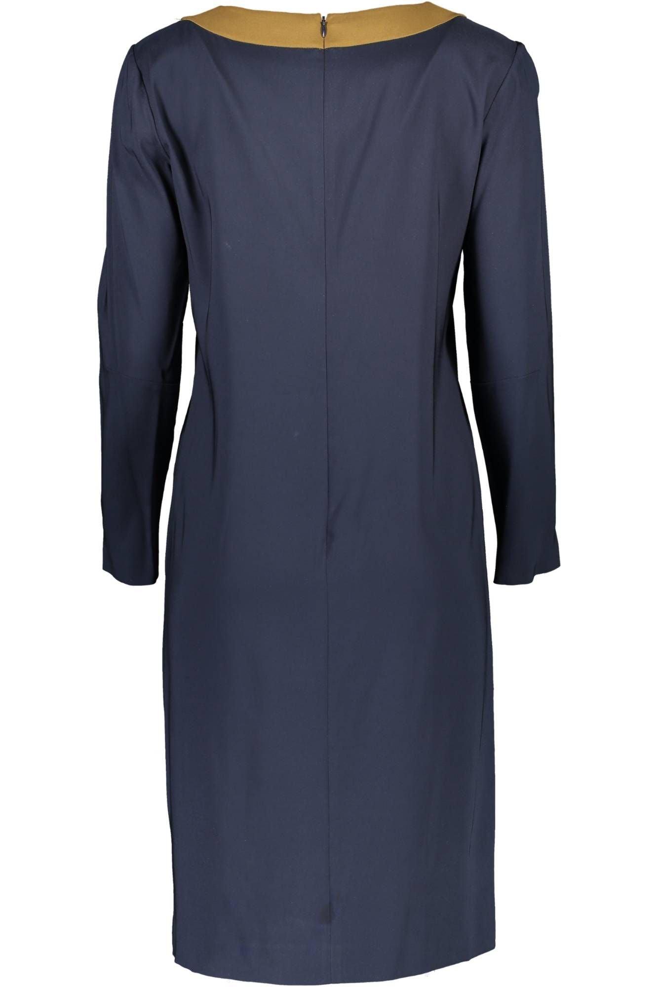 Gant Chic Blue Round Neck Dress with Contrasting Details - PER.FASHION