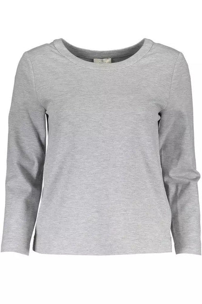 Gant Chic Gray Side-Zip Sweatshirt with Elastane Blend - PER.FASHION