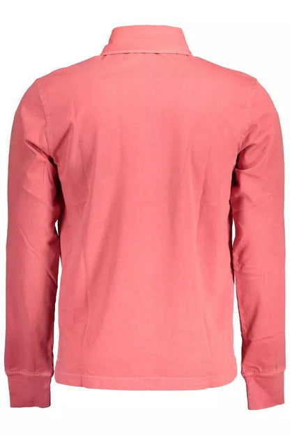 Gant Chic Pink Cotton Long-Sleeved Polo Shirt - PER.FASHION