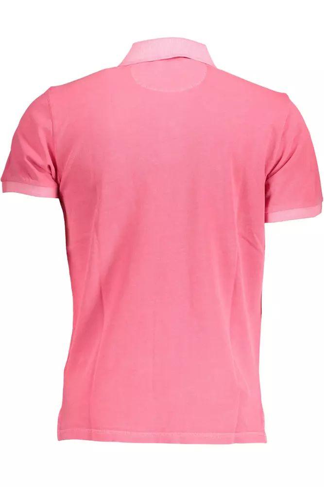 Gant Chic Pink Cotton Polo Shirt with Logo Detail - PER.FASHION