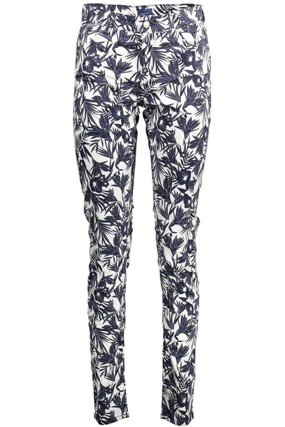 Gant Chic Slim-Fit Organic Cotton Trousers - PER.FASHION